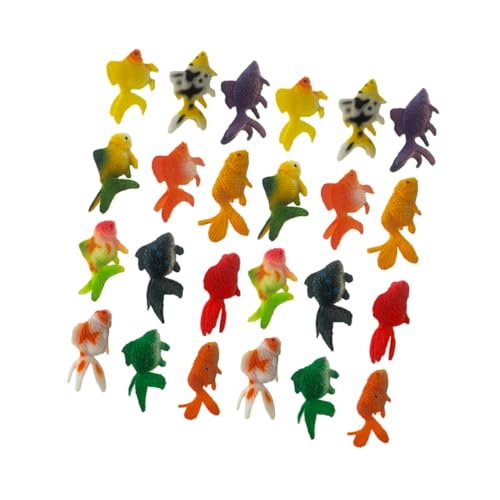 Abaodam 24stücke Teiliges Künstliche Goldfischfiguren Aus PVC Realistische Dekoration Für Aquarien Miniatur Fische Tischdeko Und Kleine Räume von Abaodam