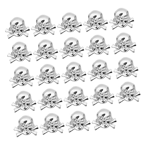 Abaodam 24 Stück Piraten-schädel- -ring Kinderpiratenschädelringe Halloween-ringe Für Halloween-totenkopfringe Halloween-piratenschädelringe Plastik Silver Abaodam 24 Stück Piraten-schädel- -ring Kinderpiratenschädelringe Halloween-ringe Für Halloween-totenkopfringe Halloween-piratenschädelringe Plastik Silver von Abaodam