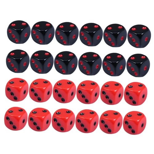 Abaodam 24 Stück Punkte klein gerundet Jumbo partnerspiele verstausack skartkartenspiel mathespiele Party Würfeln 6-seitige Spielwürfel Neuheit Mode Acryl Abaodam 24 Stück Punkte klein gerundet Jumbo partnerspiele verstausack skartkartenspiel mathespiele Party Würfeln 6-seitige Spielwürfel Neuheit Mode Acryl von Abaodam