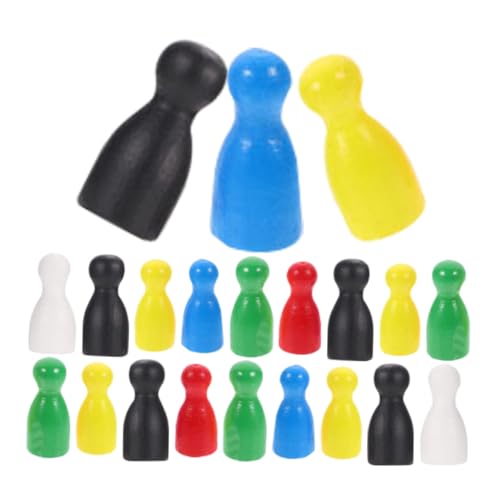 Abaodam 24 Stück Schach Chess brettspiel настольная игра zabawki stymulujące rozwój Boardgames Brain Game bretspiele Table Gaming Tischmarker Spielzubehör Spielmarken Spielkomponente Holz von Abaodam