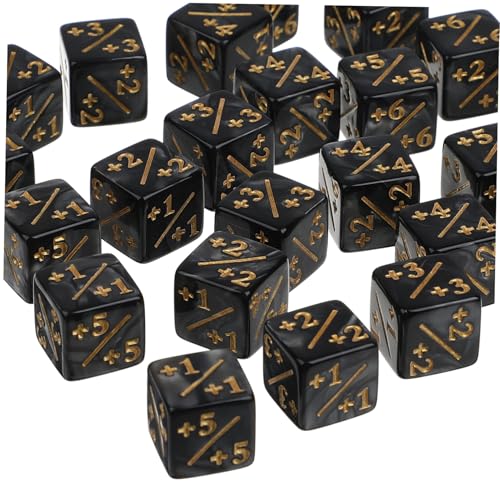 Abaodam 24 Stück Teiliges Acryl Token Würfel mit Plus Minus Zeichen Langlebige Spielwürfel für Kartenspiele und Tischspiele Ästhetische Lernwürfel für Zubehör für Party und Familienfeiern Abaodam 24 Stück Teiliges Acryl Token Würfel mit Plus Minus Zeichen Langlebige Spielwürfel für Kartenspiele und Tischspiele Ästhetische Lernwürfel für Zubehör für Party und Familienfeiern von Abaodam