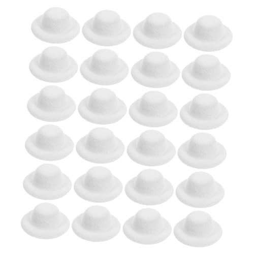 Abaodam 24 Stück Teiliges Mini Filz-top-hut Kleine Puppenhüte Langlebige Miniatur-kappen für Bastelprojekte Lebendige Farben Leichte Mini Party Deko für Hochzeiten Weihnachten von Abaodam