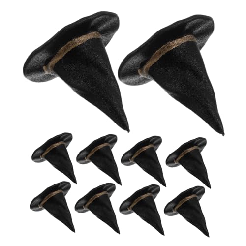 Abaodam 24 Stück Teiliges Mini Hexenhüte Schwarz Miniatur Hüte für Diy Basteln Partydekoration Flaschenverschluss Puppenhaus Zubehör Halloween Tischdeko Abaodam 24 Stück Teiliges Mini Hexenhüte Schwarz Miniatur Hüte für Diy Basteln Partydekoration Flaschenverschluss Puppenhaus Zubehör Halloween Tischdeko von Abaodam