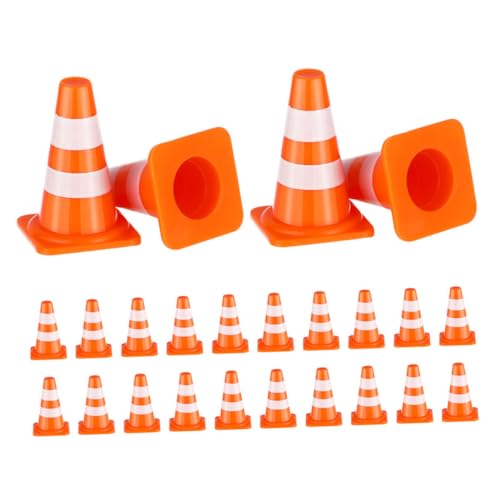 Abaodam 24 Stück Teiliges Mini Verkehrskegel für Orange Mini Baustellenkegel Realistische Straßen und Parkplatzmodelle Pädagogisches Lernspielzeug für Verkehrsregeln und Abaodam 24 Stück Teiliges Mini Verkehrskegel für Orange Mini Baustellenkegel Realistische Straßen und Parkplatzmodelle Pädagogisches Lernspielzeug für Verkehrsregeln und von Abaodam