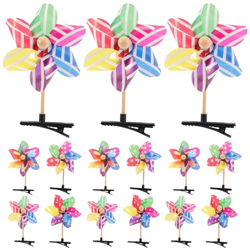 Abaodam 24 Stück Teiliges Windmühlen haarspangen Frauen und Mädchen Kreative Komfortable Haarschmuck Accessoires Geeignet für Schule und Alltag Robust und Vielseitig für Verschiedene von Abaodam