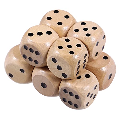 Abaodam 24 Stück Teiliges aus Holzspielwürfeln Sechsseitige Würfel für Partyspiele Handverarbeitet Robust Abgerundeten Ecken für Zuhause Strand und Gartenunterhaltung Abaodam 24 Stück Teiliges aus Holzspielwürfeln Sechsseitige Würfel für Partyspiele Handverarbeitet Robust Abgerundeten Ecken für Zuhause Strand und Gartenunterhaltung von Abaodam