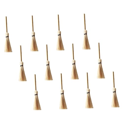 Abaodam 24 Stück Mini-Besen Mini- -Ornament – ​​Miniatur- - – Mini-Besen-Modell Für Miniatur-häuser von Abaodam