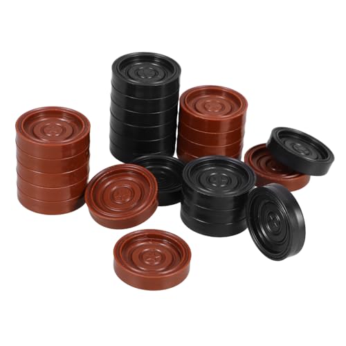 Abaodam 24 Stücke Stücke Dame Zubehör Schach Brettspiel Zubehör Abs von Abaodam