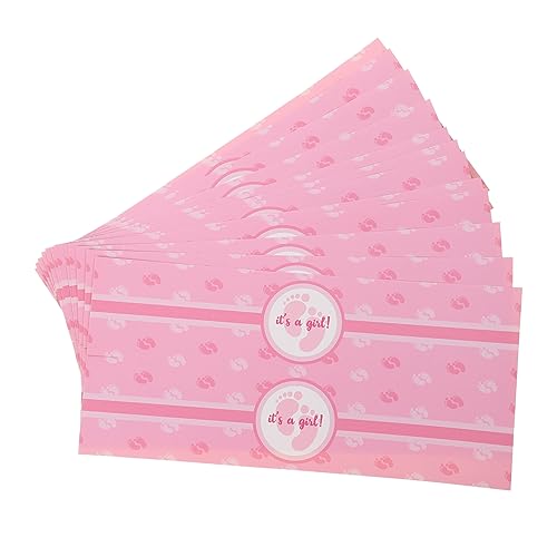 Abaodam Aufkleber Zur Bekanntgabe des Geschlechts – Babygeschenke 24er-Pack Geschlechtsaufkleber Für Flaschen Dekorative Aufkleber Für Babypartys von Abaodam