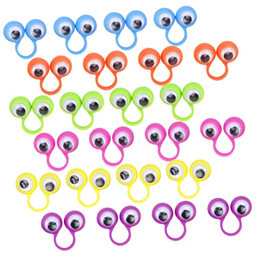 Abaodam 24Stücke Augen Fingerpuppen aus Ring für Kreatives Vorstellungskraft und Kommunikation für Klassenzimmer und Partys von Abaodam