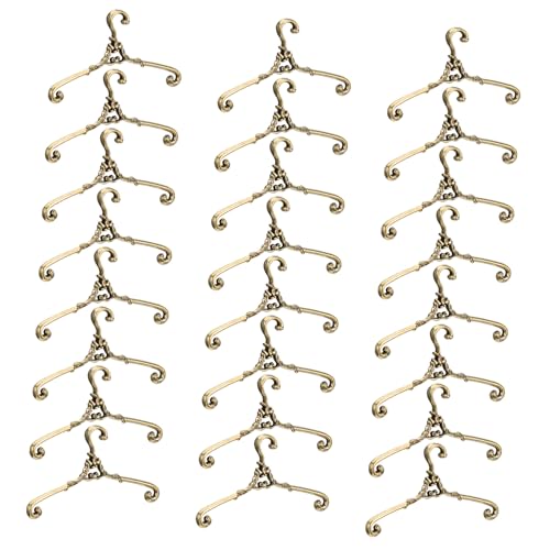Abaodam 24Stücke Kleiderbügel für Puppen Puppenbekleidung Aufbewahrung für Puppenschränke und Puppenhaus Zubehör Antikem Finish Abaodam 24Stücke Kleiderbügel für Puppen Puppenbekleidung Aufbewahrung für Puppenschränke und Puppenhaus Zubehör Antikem Finish von Abaodam