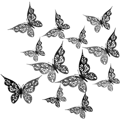 Abaodam 24 Stück Dunkler Schmetterling Wandaufkleber Schmetterlingsaufkleber Zum Abziehen Und Aufkleben Lebendiges Basteln Schmetterlingsdekor Schmetterlingswandkunst Für Wohnzimmer Abaodam 24 Stück Dunkler Schmetterling Wandaufkleber Schmetterlingsaufkleber Zum Abziehen Und Aufkleben Lebendiges Basteln Schmetterlingsdekor Schmetterlingswandkunst Für Wohnzimmer von Abaodam