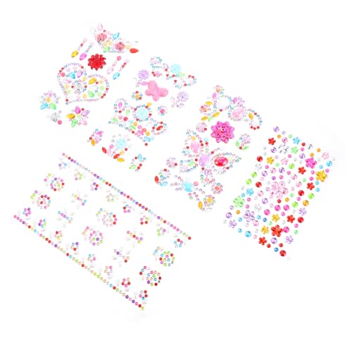 Abaodam 25 Blatt wasserglas Aufkleber Stickers for Aufkleber DIY Aufkleber Sticker Handy Sticker Kristallaufkleber für Acryl Bunte Aufkleber Kinderkleber von Abaodam