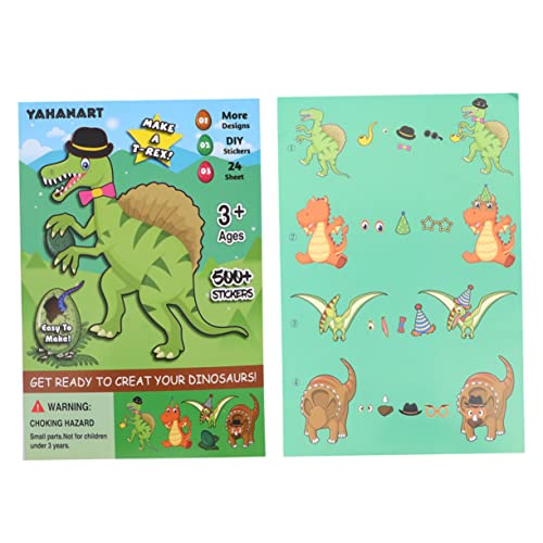 Abaodam 25 Bögen Mix and Match Sticker Aufkleber Ostern Machen Sie Ihre Eigenen Sticker Mix and Match Decal Gesicht Match Sticker Machen Sie Ihre Eigenen Aufkleber Bastelprojekt Sticker von Abaodam