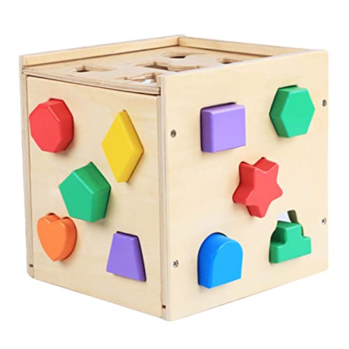 Abaodam Form-Matching-Spielzeug-Set Vorschul-lernspielzeug Intelligenzspielzeug Pädagogisches Spielzeug Passende Holzblöcke Für Kinder von Abaodam