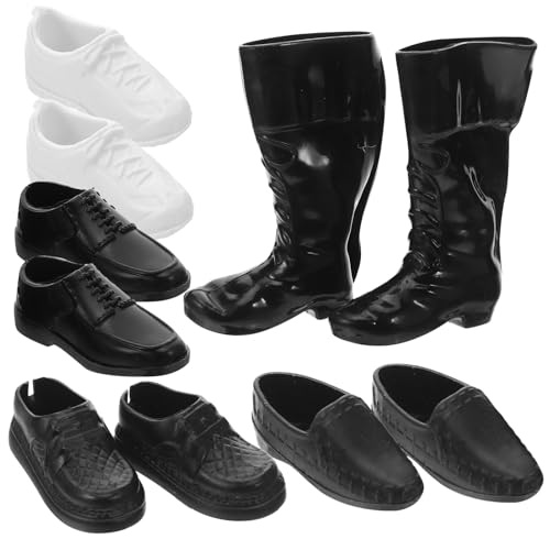 Abaodam 25 Paar Puppenschuhe: Miniatur-anziehschuhe Für 28 cm Große Puppen – Winzige Herrenstiefel – Leicht Zu Wechselndes Schuhwerk Zum Anziehen Und Kreativen Spielen von Abaodam