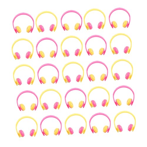 Abaodam 25 Mini-Kopfhörer-Modell elegant Kinder Geschenk Mini-Accessoires Hausbedarf Mikrolandschaftsverzierungen -Headset-Modell schmücken Werkzeug Zubehör von Abaodam