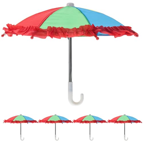 Abaodam 25 STK Kinderspielzeug Mini- Puppenhaus-Regenschirm Spielzeuge Modelle schöne Bastelschirme Regenschirm für Kinder niedlich Spielzeug Regenschirm Stoff von Abaodam