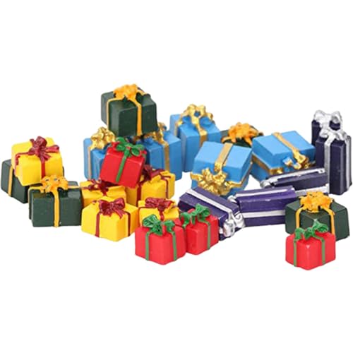 Abaodam 25 Stück Mini Resin Boxen Weihnachtsdekoration für Puppenstuben Realistische Miniatur Boxen für Festliche Anlässe und Kreative Deko Zufällige Farbe Abaodam 25 Stück Mini Resin Boxen Weihnachtsdekoration für Puppenstuben Realistische Miniatur Boxen für Festliche Anlässe und Kreative Deko Zufällige Farbe von Abaodam