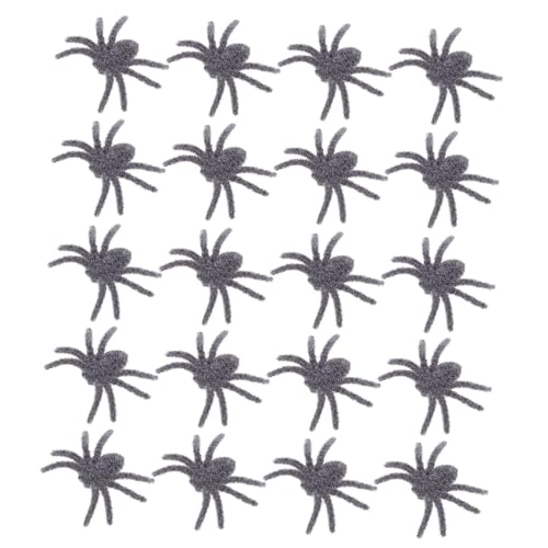 Abaodam 25 Stück Teiliges Halloween Spinnen Dekor mit Realistischen Haarigen Spinnen aus Hochwertigem Flockmaterial Vielseitige Gruselige Deko für Innen und Außen für Halloween-Partys und von Abaodam