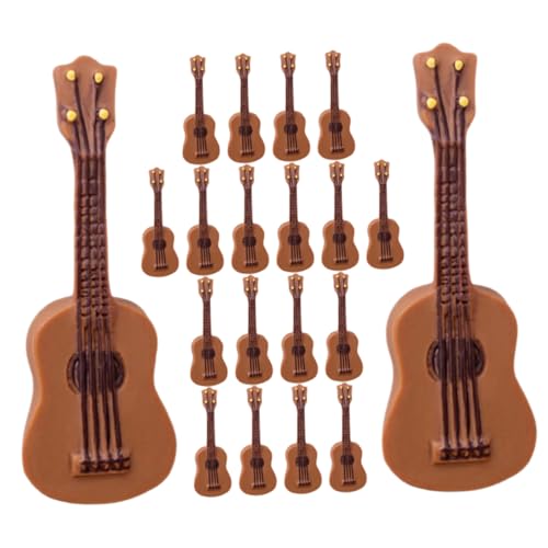 Abaodam 25 Stück Teiliges Miniatur Gitarren aus Widerstandsfähigem Resin Realistische Puppenhaus Deko Detailgetreues Kleines Musikinstrument für Miniaturhäuser Langlebig und Formstabil Abaodam 25 Stück Teiliges Miniatur Gitarren aus Widerstandsfähigem Resin Realistische Puppenhaus Deko Detailgetreues Kleines Musikinstrument für Miniaturhäuser Langlebig und Formstabil von Abaodam