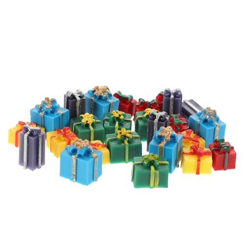Abaodam 25 Stück Weihnachtsmini Boxen Dekorative Miniatur Ornamente aus Resin für Puppenhäuser und Weihnachtsdeko Bunte Weihnachtsatmosphäre Blau Rot Gelb und Grün Abaodam 25 Stück Weihnachtsmini Boxen Dekorative Miniatur Ornamente aus Resin für Puppenhäuser und Weihnachtsdeko Bunte Weihnachtsatmosphäre Blau Rot Gelb und Grün von Abaodam