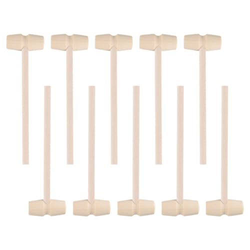 Abaodam 25St Mini-Hammer spaß Hammer kalanchoe kinderhammer Unfertiger Hammer Schlag Krabbenkuchen Werkzeuge zum Essen von Krabben Krabbendekor Meeresfrüchte-Hammer Holz von Abaodam