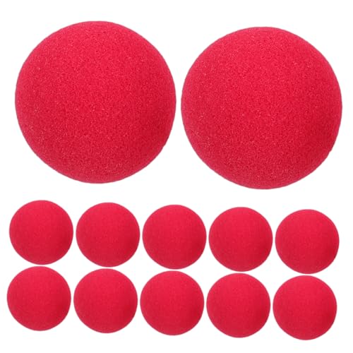 Abaodam 25Stücke Clown Nase Cosplay Zubehör Rote Clown Requisite für Kostüm Events Halloween Bühnenaufführungen und Partys Passt für Nasengrößen von Abaodam