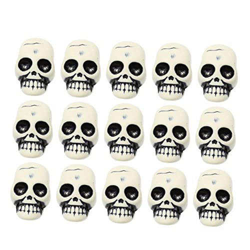 Abaodam 25stücke Halloween Miniatur Schädelkopf Figuren Realistische Kunstharz Deko Für Grusel-Party Und Halloween-atmosphäre Für Zuhause Prank Zubehör Abaodam 25stücke Halloween Miniatur Schädelkopf Figuren Realistische Kunstharz Deko Für Grusel-Party Und Halloween-atmosphäre Für Zuhause Prank Zubehör von Abaodam