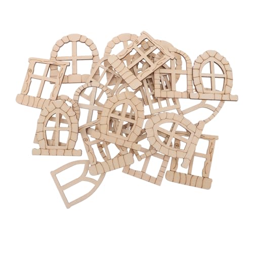 Abaodam Miniatur-gartenzubehör 25-teiliges Tür- Und Fensterset Aus Holz Als Heimdekoration Für Jungen Und Mädchen Abaodam Miniatur-gartenzubehör 25-teiliges Tür- Und Fensterset Aus Holz Als Heimdekoration Für Jungen Und Mädchen von Abaodam