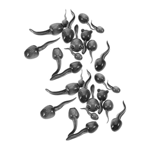 Abaodam 26 Stück Micro Landscape Kaulquenze Miniatur-landschaftsdekoration Aquarienschmuck Terrarienfiguren Kleine Tierfiguren Black Harz von Abaodam