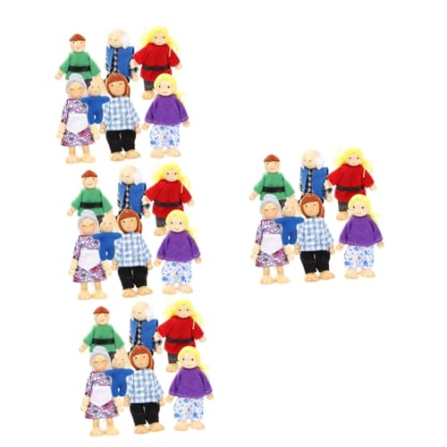 Abaodam Spielzeug Für Kleinkinder 28 STK Spielzeug Figuren Für Babys Winzige Menschenfiguren Minifiguren Figuren Für Erwachsene Familienfiguren Puppe Kind Cosplay Stoff Spielzeuge von Abaodam