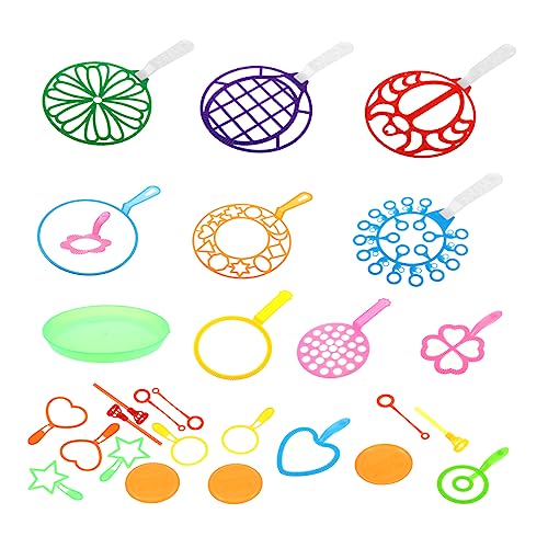 Abaodam 28Stücke Buntes Teiliges Bubble Zauberstab Set für Blasenmacher für Outdoor Spaß Sicher und Langlebig Geeignet Ab Jahren für Partys und Hochzeiten von Abaodam