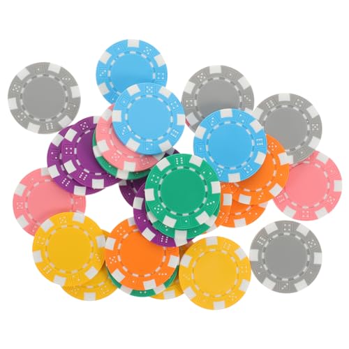 Abaodam 28Stücke Spielmarken Stapelbare aus Material Professionelle Zählchips für Spieleabende Poker und Partyzubehör Abaodam 28Stücke Spielmarken Stapelbare aus Material Professionelle Zählchips für Spieleabende Poker und Partyzubehör von Abaodam