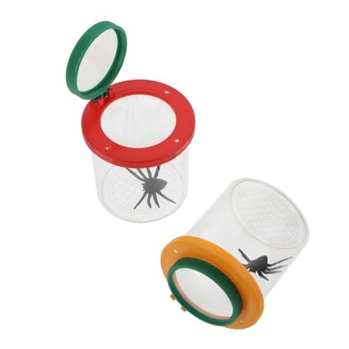 Abaodam 2Er-Box Beobachtungsbox für Insekten Netz Vakuum für Kinderbrille Käfig für insektenlupe Kinderzimmer Dekoration Zuschauer Sammelgefäß optische Acryl linse Abaodam 2Er-Box Beobachtungsbox für Insekten Netz Vakuum für Kinderbrille Käfig für insektenlupe Kinderzimmer Dekoration Zuschauer Sammelgefäß optische Acryl linse von Abaodam