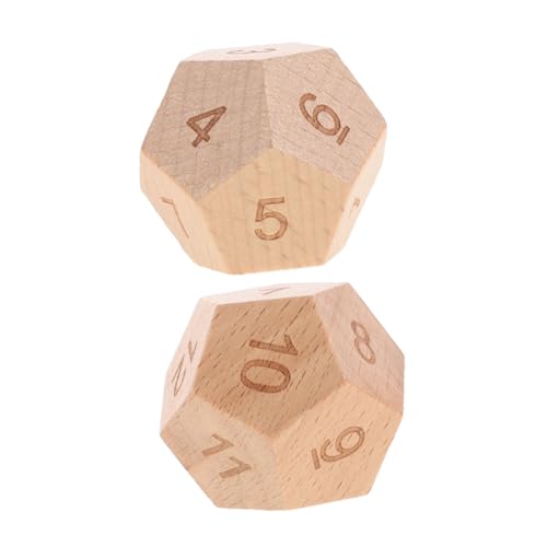 Abaodam 12-seitiges Spielzeug Holzwürfel-Set Mathematik-lernspiele Für Die Gehirnentwicklung Von Jungen Und Mädchen von Abaodam