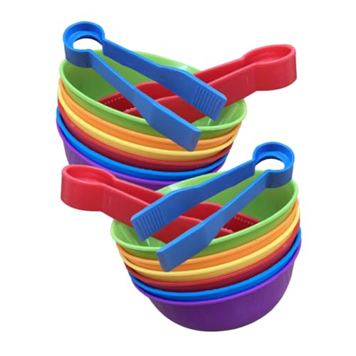 Abaodam 2Sätze Farbzähl und Sortierspielzeug mit Schalen und Clips Pädagogisches Kinderspielzeug für Frühes Lernen und Mathematik Geeignet für Partys und Abaodam 2Sätze Farbzähl und Sortierspielzeug mit Schalen und Clips Pädagogisches Kinderspielzeug für Frühes Lernen und Mathematik Geeignet für Partys und von Abaodam