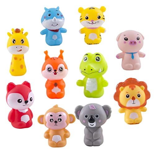Abaodam 2Sätze Fingerpuppen für Tier Fingerpuppen aus Langlebigem Vinyl Interaktives für Geschichtenerzählen Rollenspiele und Kreative Lernspiele für Kleinkinder von Abaodam