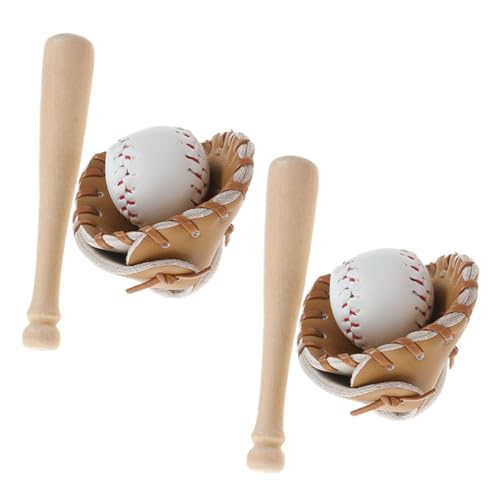 Abaodam 2Sätze Mini Baseballspielzeug Teiliges Puppenhaus Zubehör Mit Handschuh Und Ball Deko Für Kinderzimmer Und Garten Für Kreative Spielideen Abaodam 2Sätze Mini Baseballspielzeug Teiliges Puppenhaus Zubehör Mit Handschuh Und Ball Deko Für Kinderzimmer Und Garten Für Kreative Spielideen von Abaodam