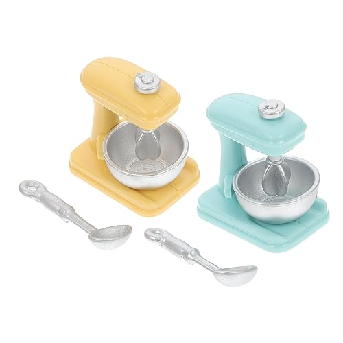 Abaodam 2sätze Miniatur Mixer Spielzeug Teiliges Simulationsspielzeug Für Puppenhäuser Küchenaccessoires Und Fördert Kreative Spielideen Und Lernfähigkeiten von Abaodam