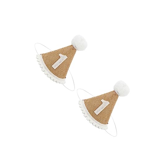 Abaodam 2pcs Neuheit Kinder Geburtstag Hut Party Kappe Mit Dekoriert Fell Für 1st Geburtstag Foto Prop Abaodam 2pcs Neuheit Kinder Geburtstag Hut Party Kappe Mit Dekoriert Fell Für 1st Geburtstag Foto Prop von Abaodam