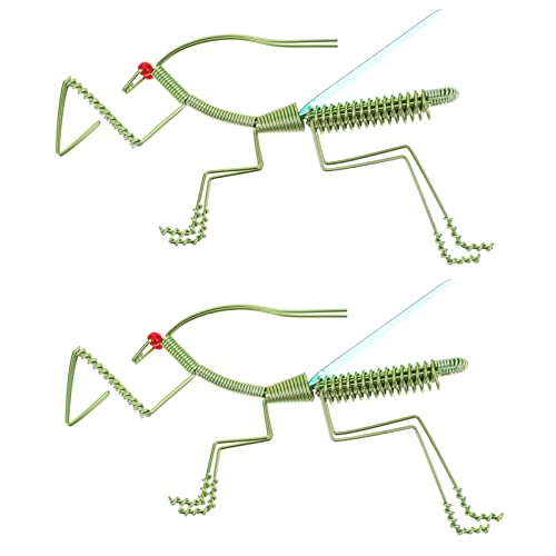 Abaodam 2St Gottesanbeterin-Modell für kinderspielzeug plasure fogelschreker Geschenkeidee Modellverzierung Gecko Gottesanbeterin Dekoration Mantis-Modell Aluminium Green Abaodam 2St Gottesanbeterin-Modell für kinderspielzeug plasure fogelschreker Geschenkeidee Modellverzierung Gecko Gottesanbeterin Dekoration Mantis-Modell Aluminium Green von Abaodam