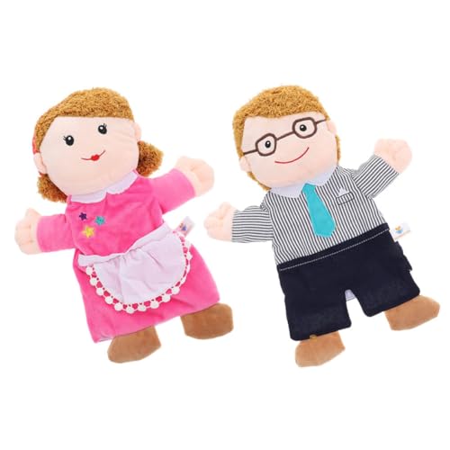 Abaodam 2-teiliges Familienpuppen-Set – Kleinkinder Kinder Erwachsene – Passende Handpuppen Für Weihnachten Geburtstage Strumpffüller von Abaodam