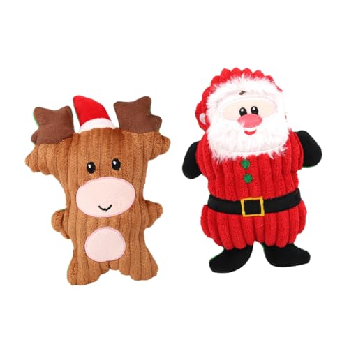 Abaodam 2St Haustier weihnachtsschmuck Weihnachts Figuren Hundespielzeug für Haustiere Vokalisiertes zum Thema Weihnachten Weihnachtsparty-Puppe Stoff Abaodam 2St Haustier weihnachtsschmuck Weihnachts Figuren Hundespielzeug für Haustiere Vokalisiertes zum Thema Weihnachten Weihnachtsparty-Puppe Stoff von Abaodam