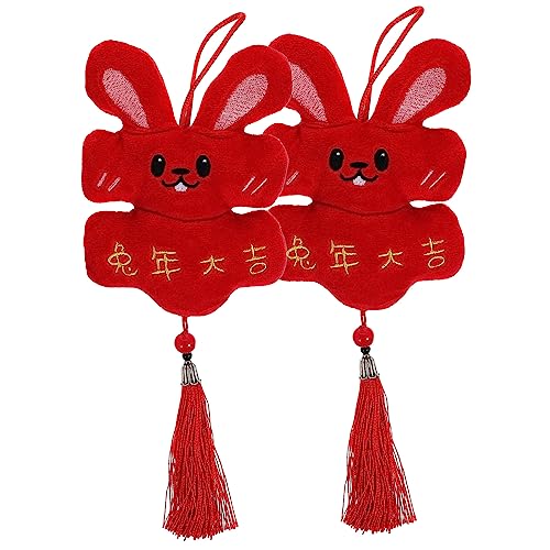 Abaodam 2St Kaninchen-Anhänger Plüschspielzeug Roter Panda-Plüsch kleines Mädchen Plüschtiere buchregal Dekoration Hasen anhänger Kaninchenpuppe Bequeme Hasenpuppe Kristallsamt Abaodam 2St Kaninchen-Anhänger Plüschspielzeug Roter Panda-Plüsch kleines Mädchen Plüschtiere buchregal Dekoration Hasen anhänger Kaninchenpuppe Bequeme Hasenpuppe Kristallsamt von Abaodam