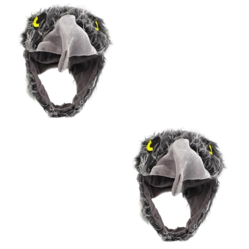 Abaodam 2St Karnevals hüte Urlaub Plüschmütze Spielzeughut tiermütze tier kostüm Kleider Tiara Cartoon-Hut-Requisite Plüschhut im Tierdesign Cosplay Kleidung Mütze stylen schmücken Stoff Abaodam 2St Karnevals hüte Urlaub Plüschmütze Spielzeughut tiermütze tier kostüm Kleider Tiara Cartoon-Hut-Requisite Plüschhut im Tierdesign Cosplay Kleidung Mütze stylen schmücken Stoff von Abaodam