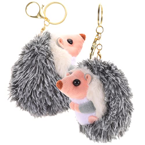 Abaodam 2St Kleiner Igel-Anhänger Cartoon hängende Dekoration Hamsterkäfig schlüsselanhänger plüsch Kuscheltier schlüsselanhänger Schlüsselbund Plüsch Igel Schlüsselanhänger Metall von Abaodam