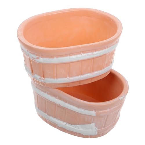 Abaodam Puppenhaus Mini-badewanne 2 Stück Dekorative Miniatur-badewanne Für Baby-badespielzeug Puppenhaus Heimdekoration Und Möbel von Abaodam
