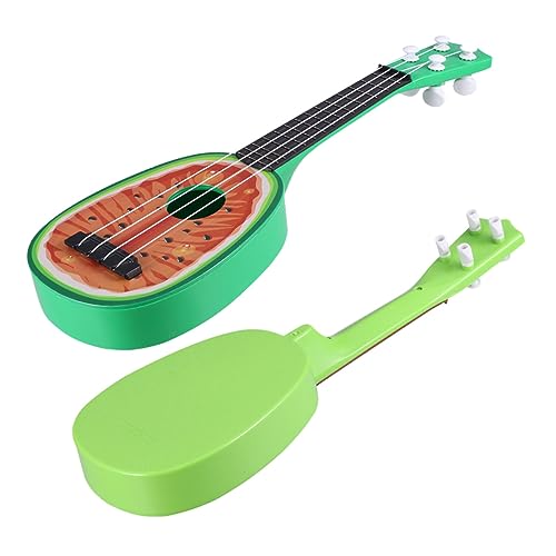 Abaodam 2st Mini-obstgitarre Mini- Gitarre Ukulele Spielzeug Ukulele Kiwi Musikinstrumentengitarre Akustisches Gitarrenspielzeug Kind Holz Plastik Elektrische Gitarre von Abaodam