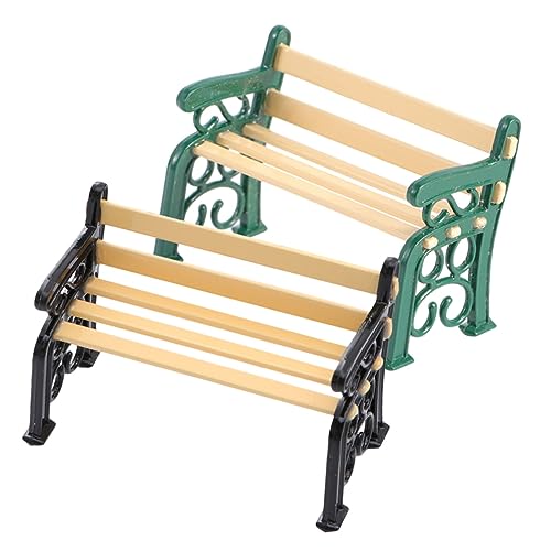 Abaodam 2St Mini-Wohnbank winziges -Kit Puppe für kinderspielzeug wohnzimmerdeko gartenmöbeln gartenmmöbel Gartenminiaturen Mini-Stuhl zum Basteln Legierung Abaodam 2St Mini-Wohnbank winziges -Kit Puppe für kinderspielzeug wohnzimmerdeko gartenmöbeln gartenmmöbel Gartenminiaturen Mini-Stuhl zum Basteln Legierung von Abaodam